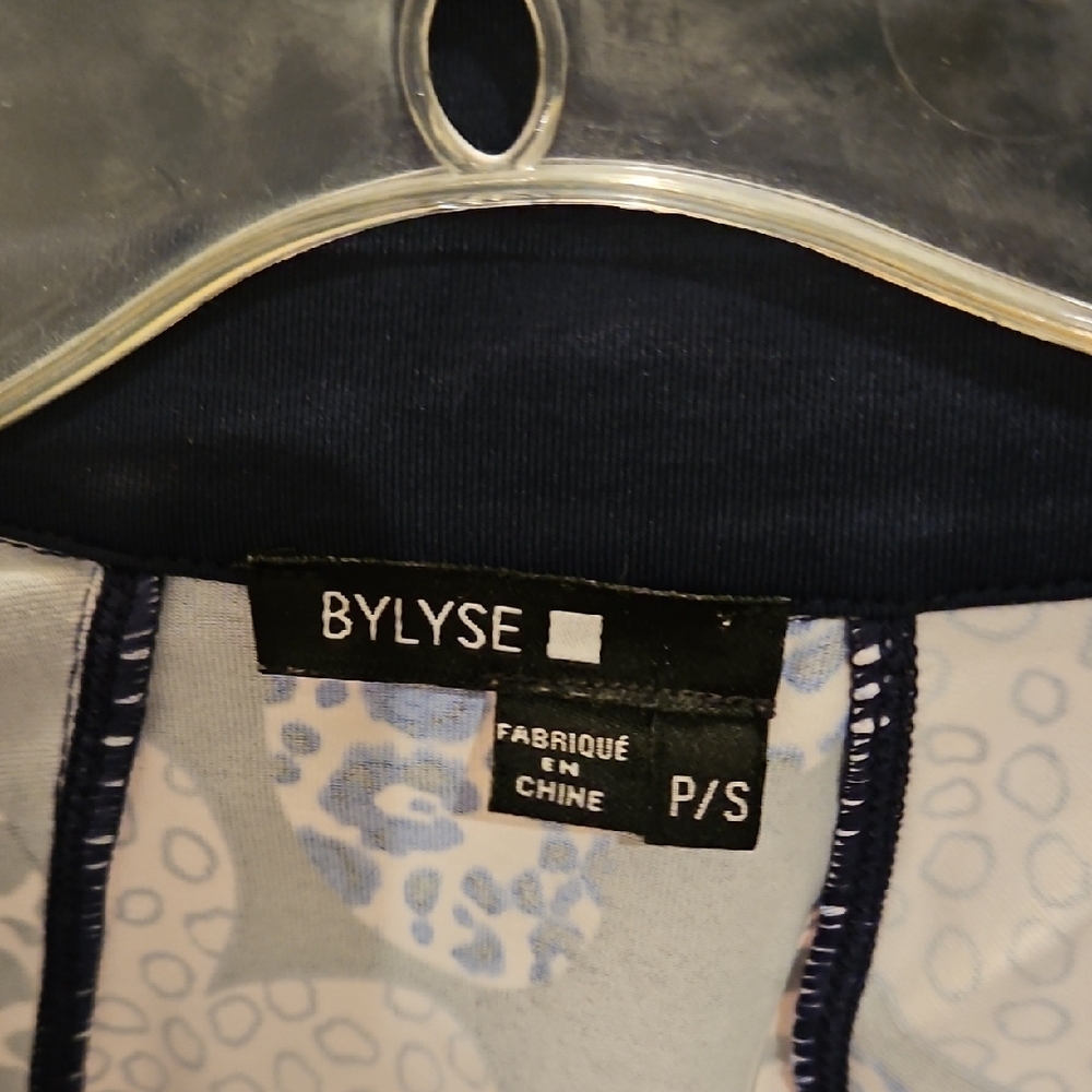 Navy and White Heart Patterned Jacket - Picture 2 of 2
